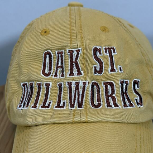 Vintage Utility Workwear Mill Works Sun Wash Baseball Logo Hat - Yellow - Picture 2 of 8